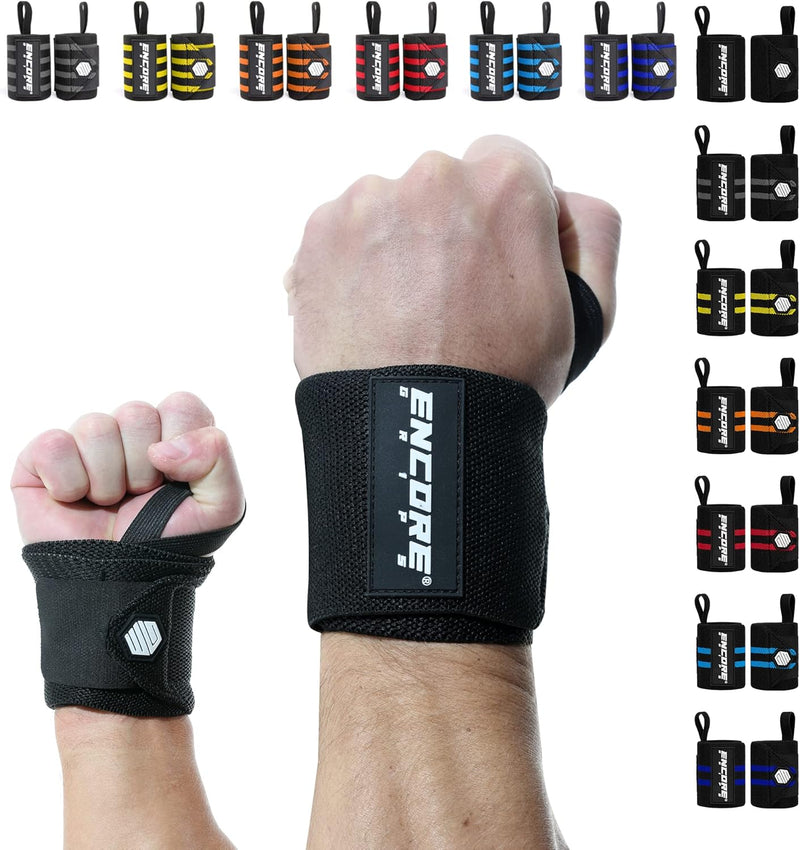 Encore Grips® Handgelenk Bandagen für Bodybuilding, Kraftsport, Crossfit, krafttraining Bandage, Han