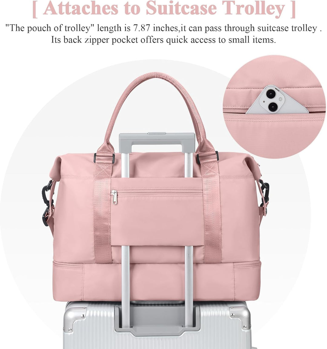 Reisetasche Damen Handgepäck Tasche Sporttasche Weekender Bag Schwimmtasche Wasserdicht Travel Bag D
