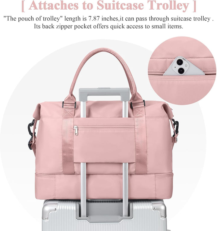 Reisetasche Damen Handgepäck Tasche Sporttasche Weekender Bag Schwimmtasche Wasserdicht Travel Bag D