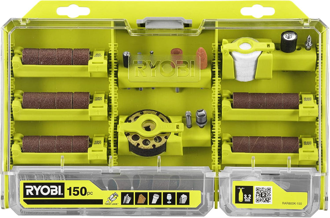 RYOBI Mehrzweck-Set, 150 tlg. RAR800K-150 Koffer 150 pcs, Koffer 150 pcs