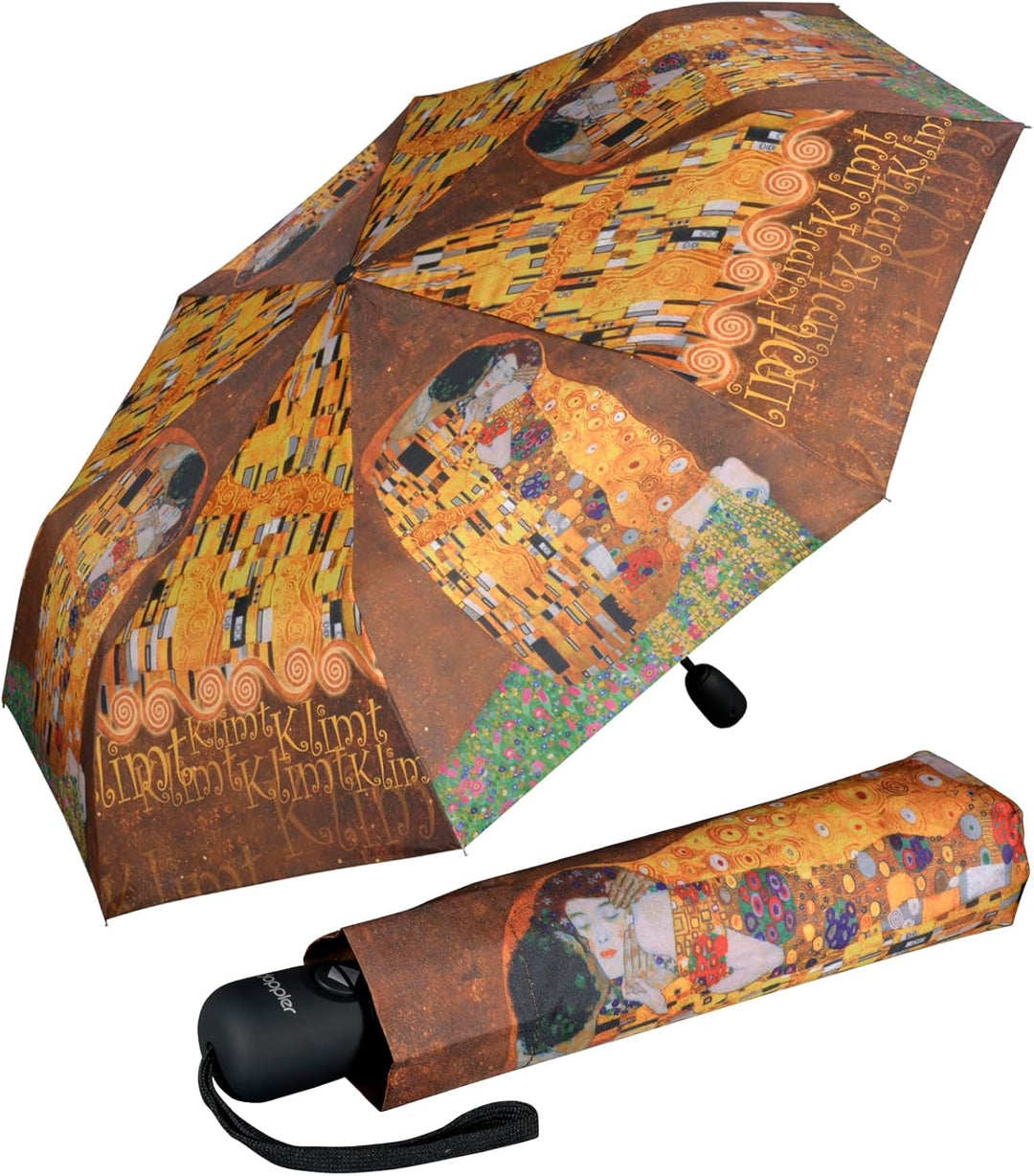 Doppler Damen Taschenschirm mit Auf-Zu-Automatik Magic Mini Der Kuss 99 cm Der Kuss, 99 cm Der Kuss