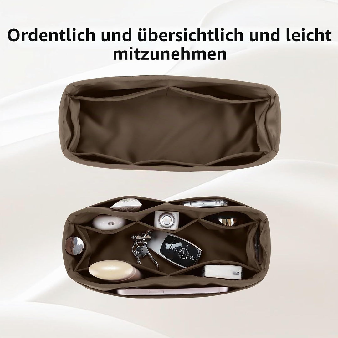 DGAZ Seide Tasche Organizer Einsatz, Organizer Innentaschen für Kelly Pochette/Mini/25/28/32/35, Tas