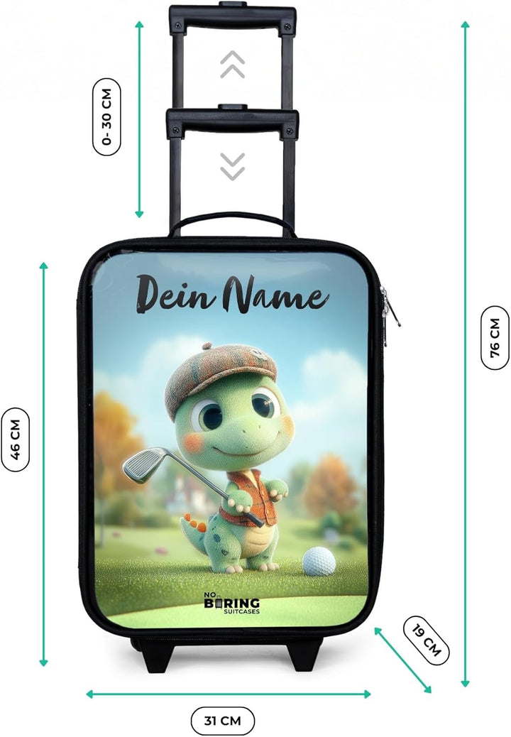 NoBoringSuitcases.com® Kinderkoffer Klein Personalisiert mit Name 48x31x19 cm Reisekoffer Kleiner Ki