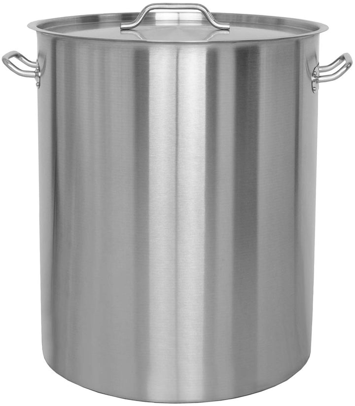Beeketal 'BKT-115' Gastronomie Kochtopf ca. 111 Liter aus Edelstahl mit starken Griffen und Deckel,