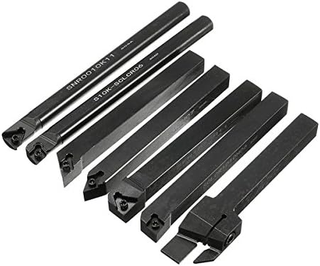 EsportsMJJ 7pcs 10mm Schaftdrehmaschine Drehen Werkzeughalter Bohrstange mit Hartmetalleinlagen
