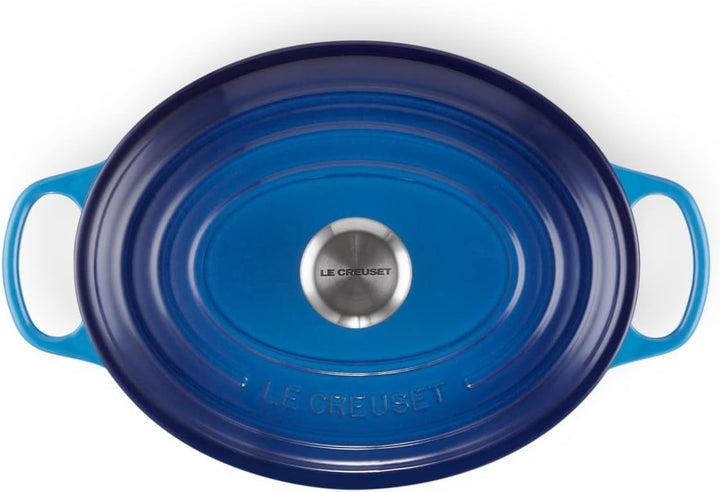 Le Creuset Signature Gusseisen-Bräter mit Deckel, Ø 27 cm, Oval, Für alle Herdarten und Induktion ge