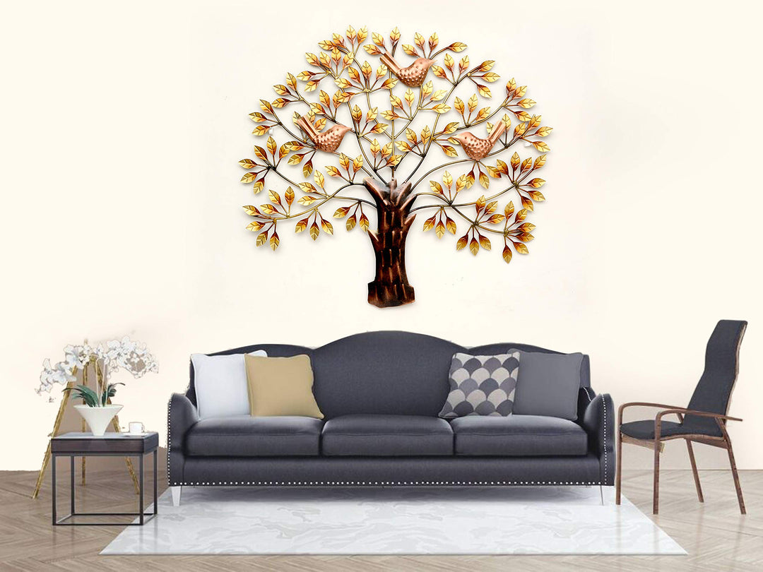 AONA Metall-Wanddekor/Wandmontage, Baum, 81,3 x 76,2 x 2,5 cm