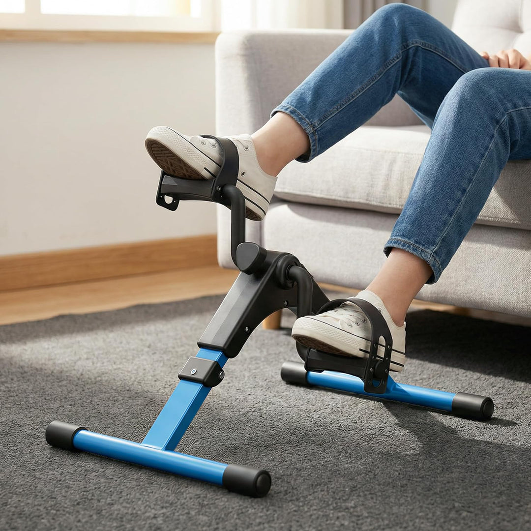 Mini Fahrrad Pedal Trainer für Arm- und Beintrainer Heimtrainer mit LCD-Monitor Büro, Büro