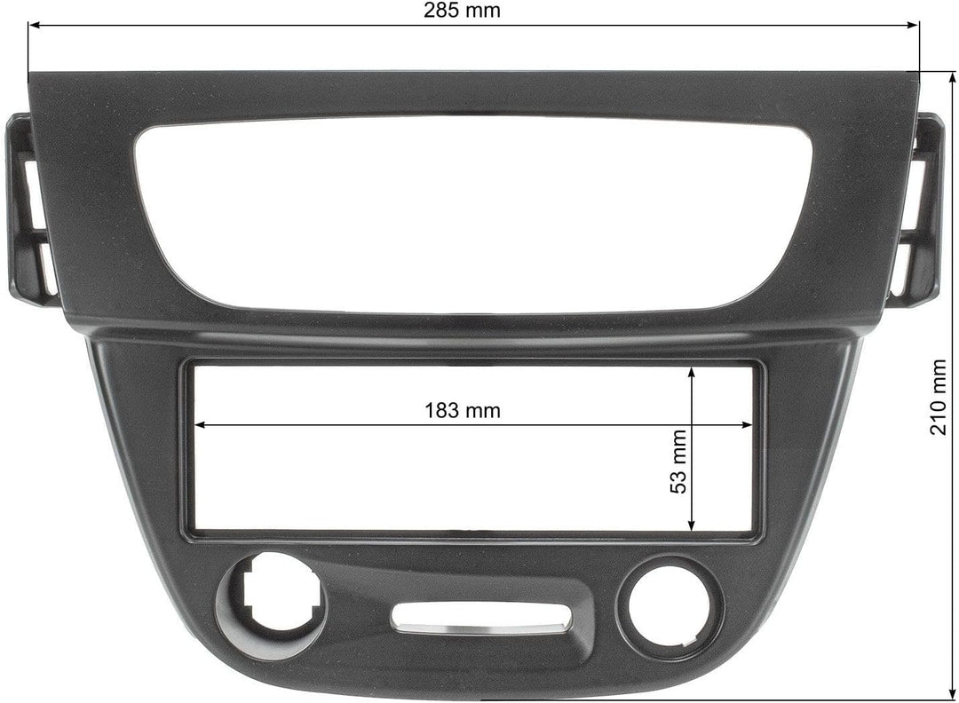 tomzz Audio 2445-032 Radioblende Set kompatibel mit Renault Megane III ab Bj.2008 Fluence ab Bj.2009