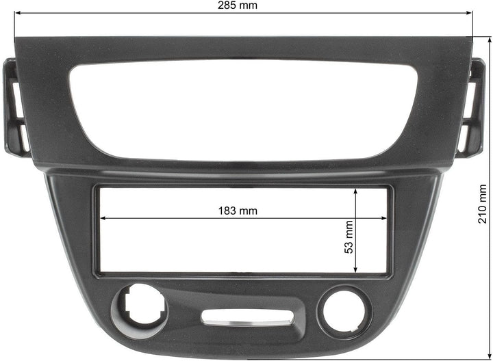 tomzz Audio 2445-032 Radioblende Set kompatibel mit Renault Megane III ab Bj.2008 Fluence ab Bj.2009