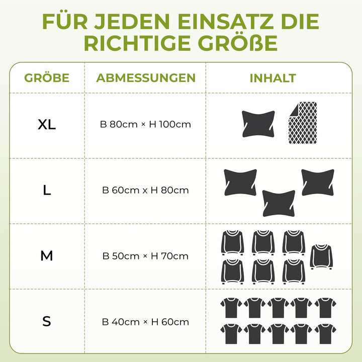 NORDIC® - Vakuumbeutel 6er Set (60x40cm + 70x50cm) – BPA Frei INKL. ETIKETTEN - Vakuumbeutel für Kle