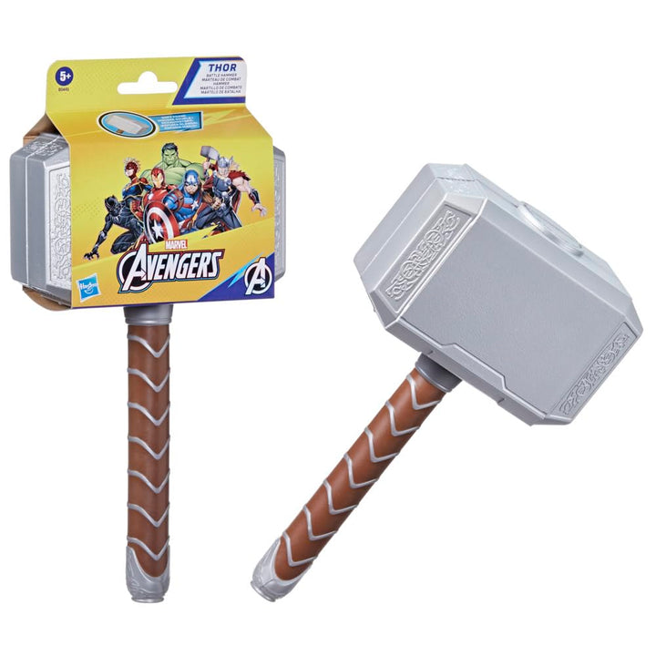 AVENGERS Marvel Thor Battle Hammer, weiches Schaumstoff-Spielzeug, Superhelden-Spielzeug für Kinder