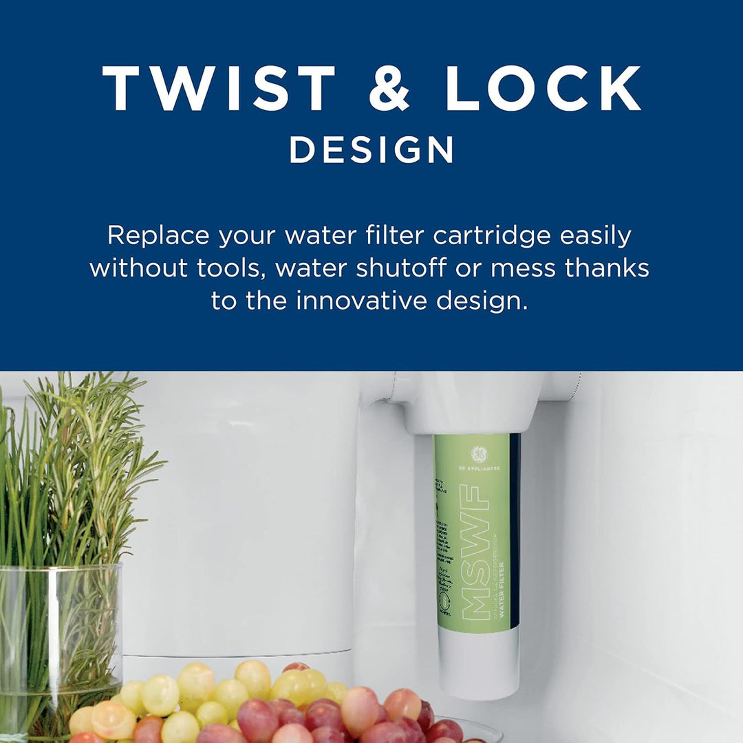 GE MSWFDS Refrigerator Replacement Water Filter-REFRIGERATOR FILTER REPL