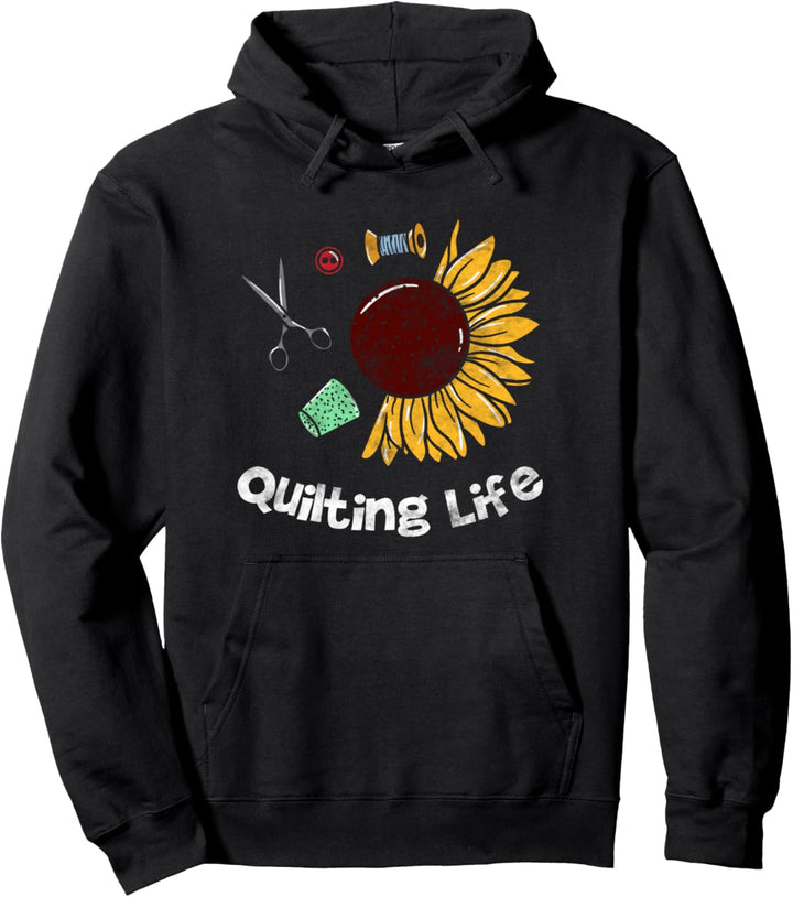 Quilting Life Love Sonnenblume Pullover Hoodie