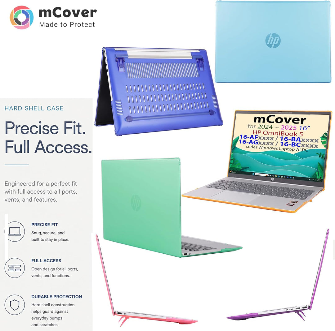mCover Nur kompatibel mit HP OmniBook 5 16-AF / 16-AF / 16-AG / 16-BAxxxx / 16-BCxxxx und Pavilion 1