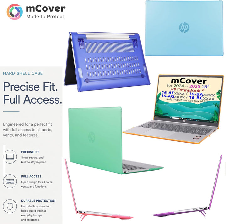 mCover Nur kompatibel mit HP OmniBook 5 16-AF / 16-AF / 16-AG / 16-BAxxxx / 16-BCxxxx und Pavilion 1