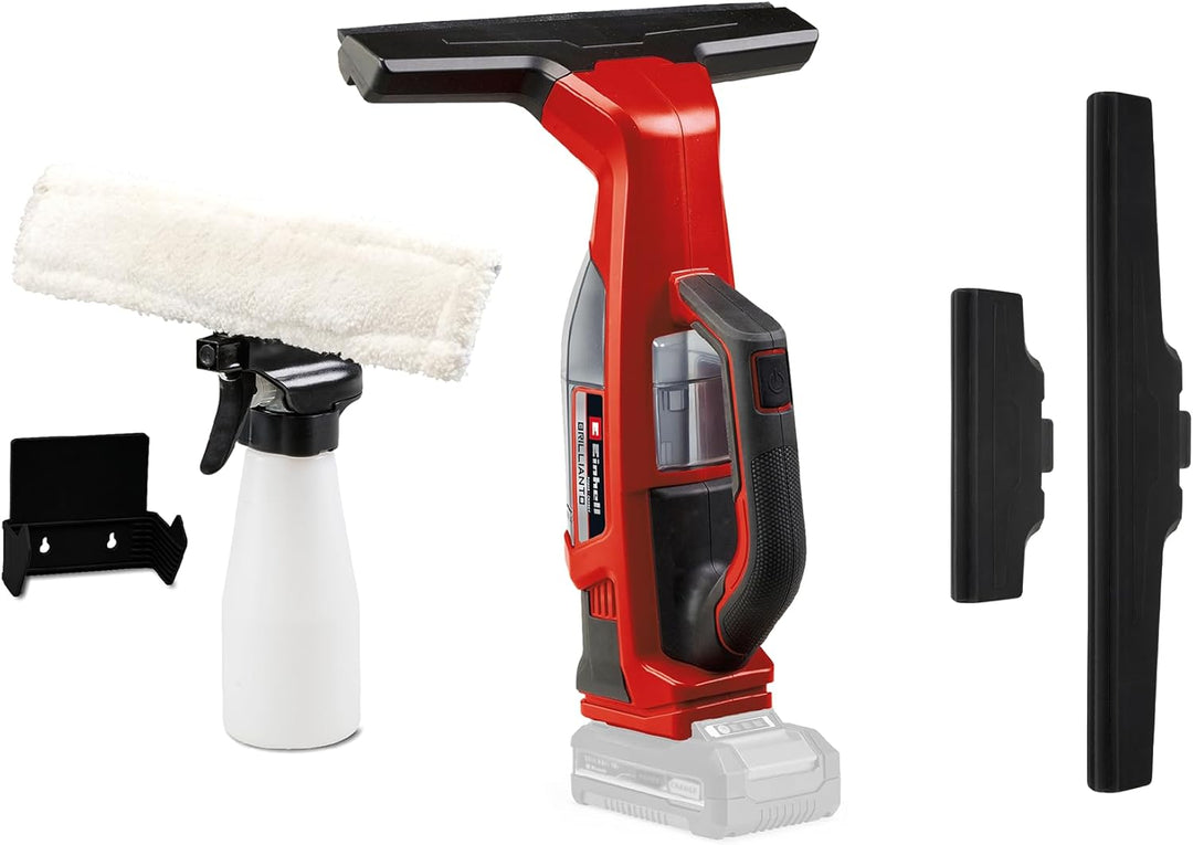 Einhell Akku-Fensterreiniger BRILLIANTO Power X-Change (18 V, 28 cm lange Saugdüse, streifenfreie Re