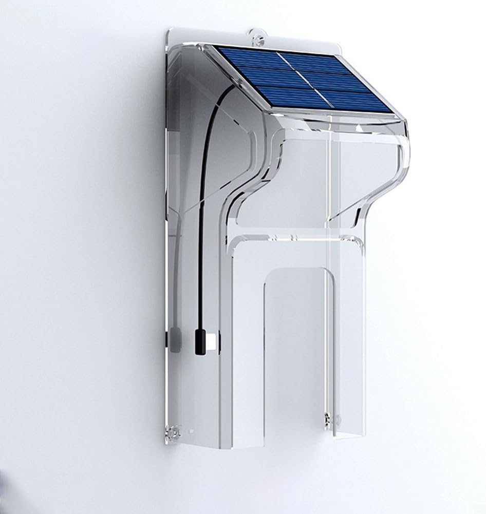 Cloudpower Solarbetriebene Türklingel-Regenschutz, kabellose Türklingel-Abdeckung, wasserdichte Vide