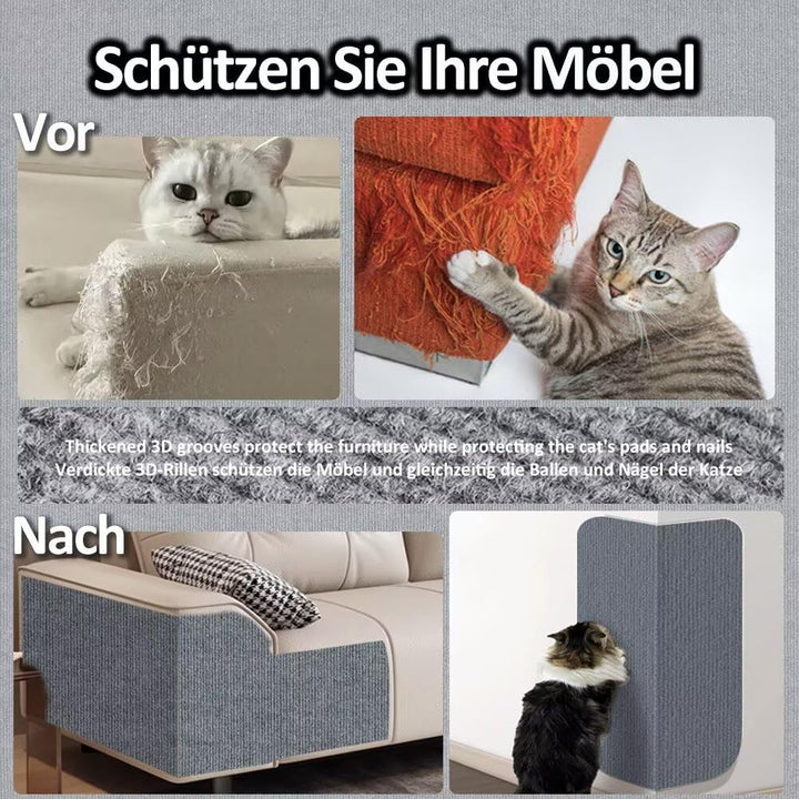 Kratzmatte Katze Selbstklebend - Kratzschutz Sofa Anti Kratz Folie Kratzwand für Katzen Frei DIY Ges