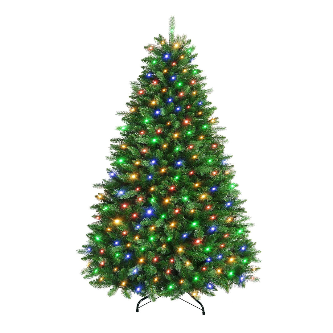 SHareconn 180cm Weihnachtsbaum künstlich Scharnier Weihnachtsbaum mit Beleuchtung 330 Warmweissen un