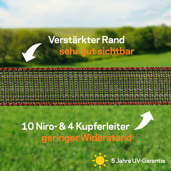 100 m/40 mm Gallagher Weidezaunband TurboStar (terra)
