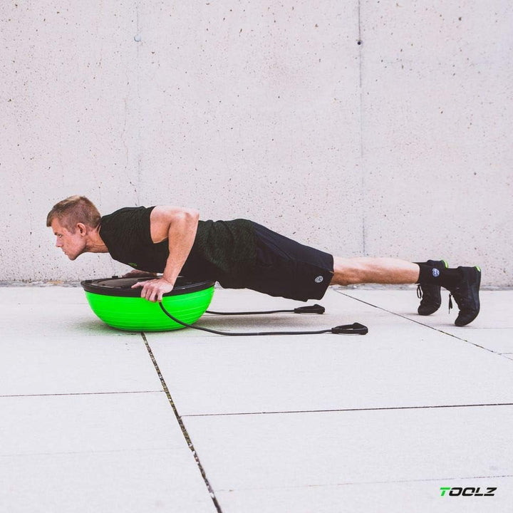 TOOLZ Balance Ball – Balanceball für ein effektives Ganzkörpertraining – Mit integrierten Trainingst