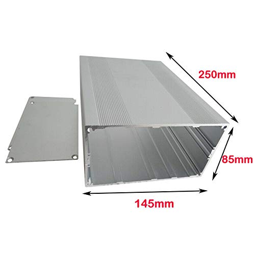 BE-TOOL Instrumentenkasten, Aluminium, 85 x 145 x 250 mm, Elektronikgehäuse, für Leiterplatten, DIY