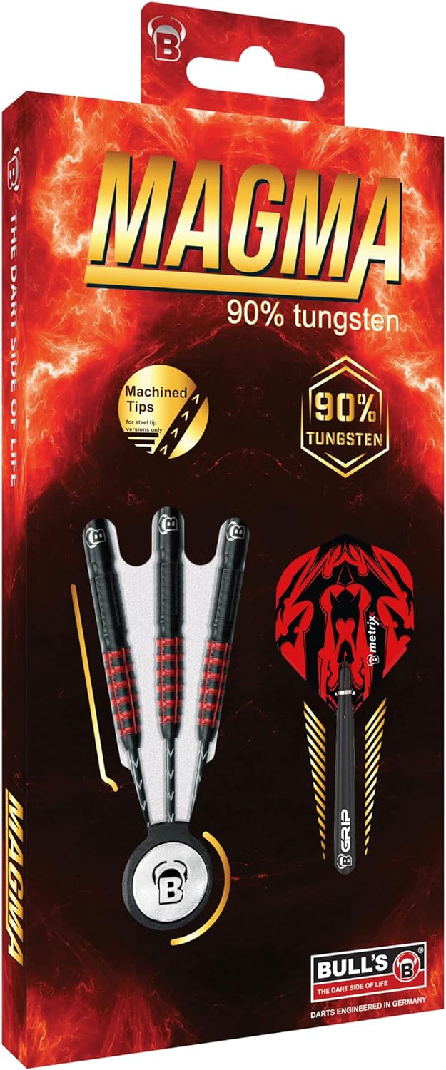 Bull's Magma Dart, Schwarz/Rot, 25 g