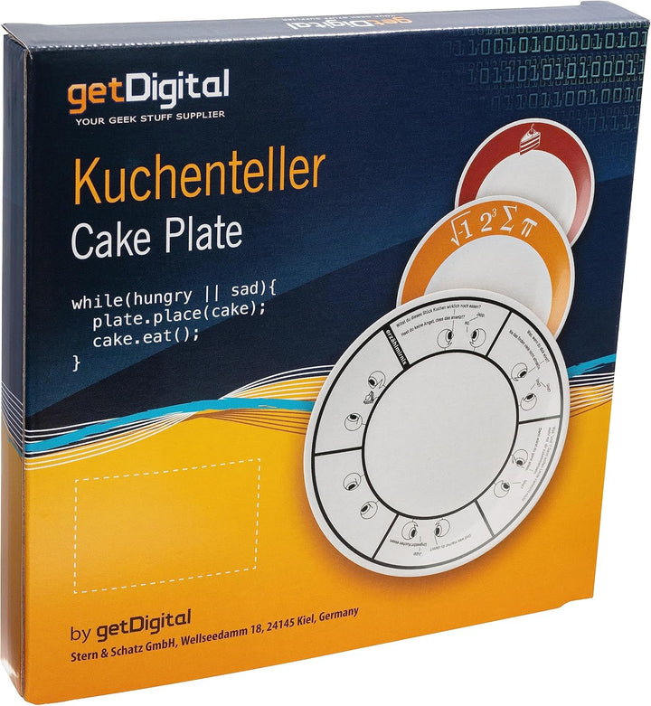 getDigital Teller I ate some Pie and it was delicious - Lustiger Kuchenteller für Nerds & Mathe Fans