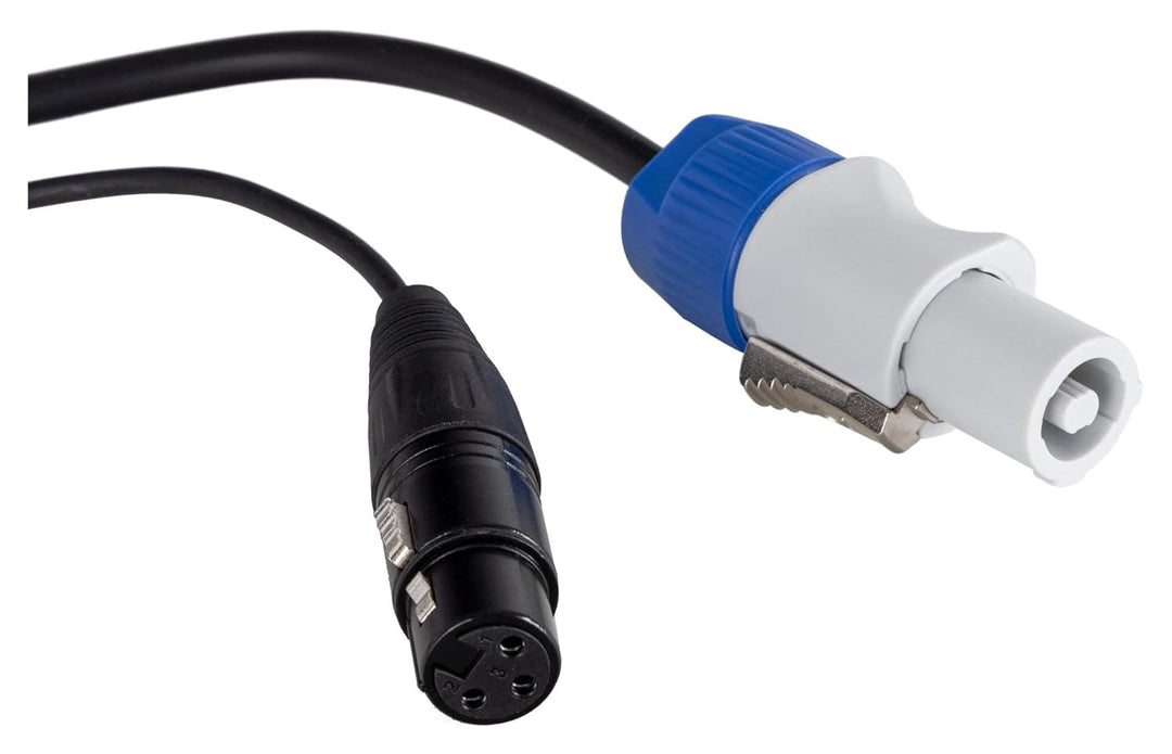 Pronomic Stage PPX-5 Hybridkabel Powerplug/XLR - Kombi-Kabel für Stromversorgung und Audiosignal zu