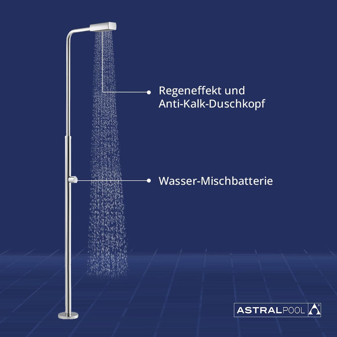 astrapool 52717 – Dusche für Pools bunt 1.46x0.31x0.1 cm