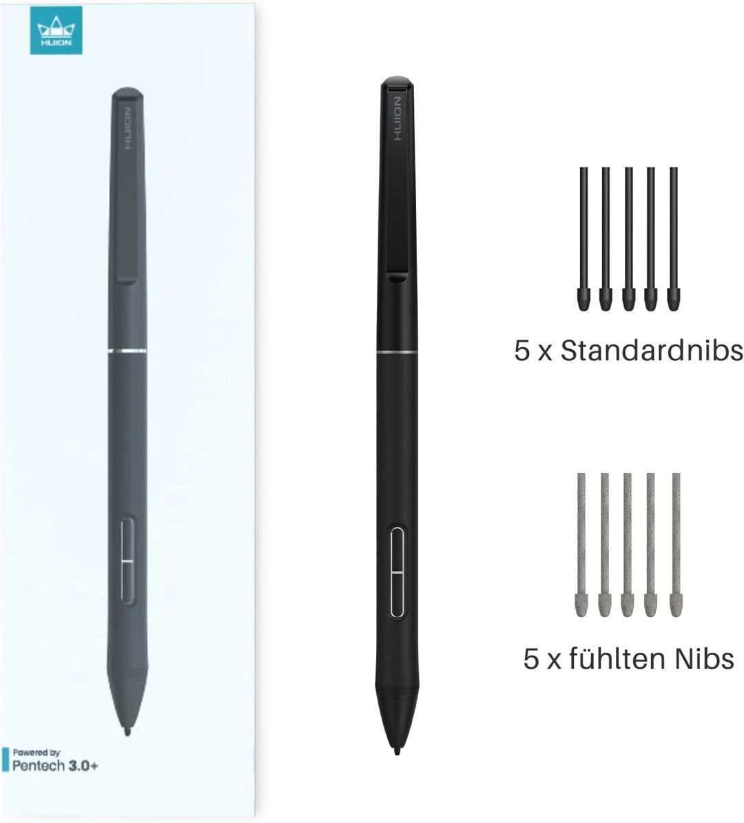 HUION PW550S Digitalstift Pentech 3.0+ Slim Pen Neue Stifttechnologie Batterieloser Digitaler Stylus