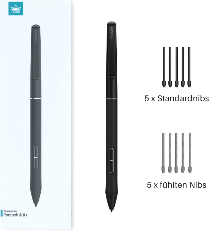 HUION PW550S Digitalstift Pentech 3.0+ Slim Pen Neue Stifttechnologie Batterieloser Digitaler Stylus