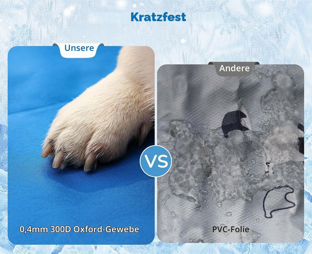 pecute Kühlmatte mit Kissen Hunde Katzen (65 * 50cm), Kuhlmatte für Hund und Katze mit Ungiftiges Ge
