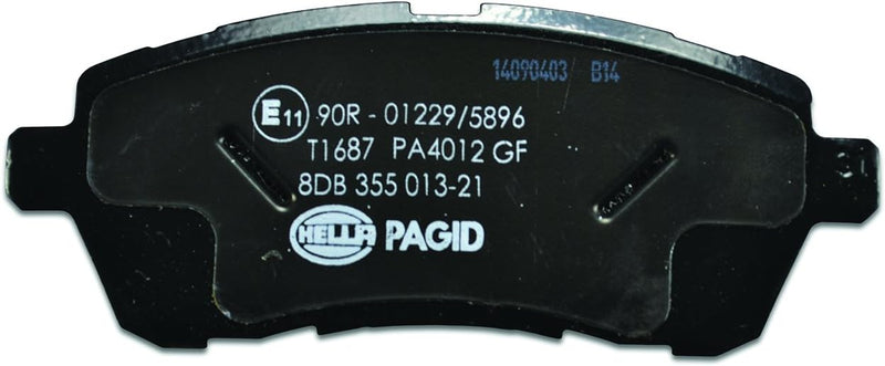 HELLA PAGID 8DB 355 013-211 Bremsbelagsatz - T1687 - Dicke/Stärke: 17.6mm - Bremssystem: Lucas - nic