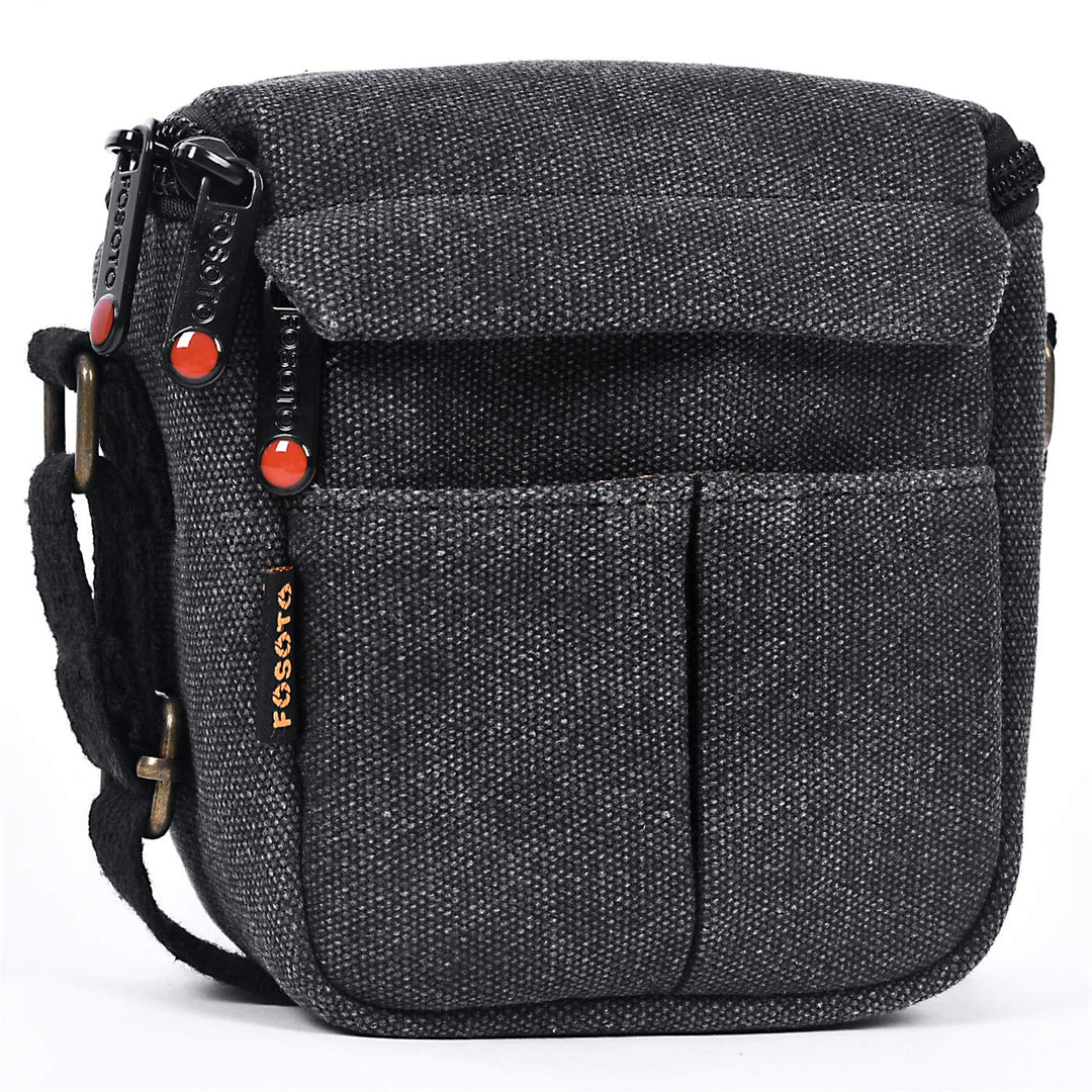 FOSOTO Kameratasche Canvas Digitalkamera TascheKompakte Fototasche Camera Case für Sony A6000 A6100