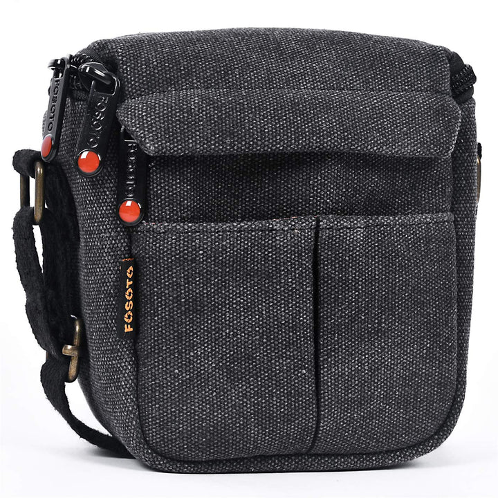 FOSOTO Kameratasche Canvas Digitalkamera TascheKompakte Fototasche Camera Case für Sony A6000 A6100