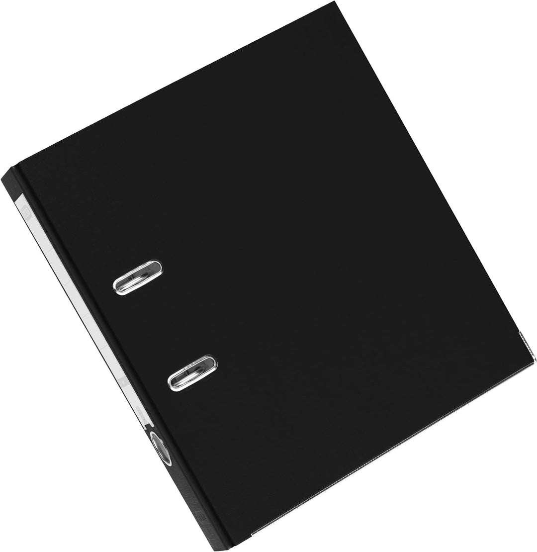 Elba Ordner A4, Smart Pro, 5 cm schmal, Kunststoff aussen, schwarz, 10 Stück, schwarz