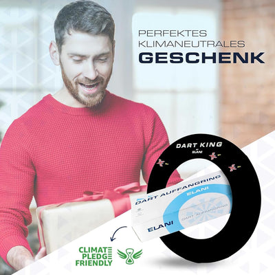 ELANI – klimaneutraler Dartring für optimalen Schutz von Wand, Boden, Dartpfeil und Flight – passgen