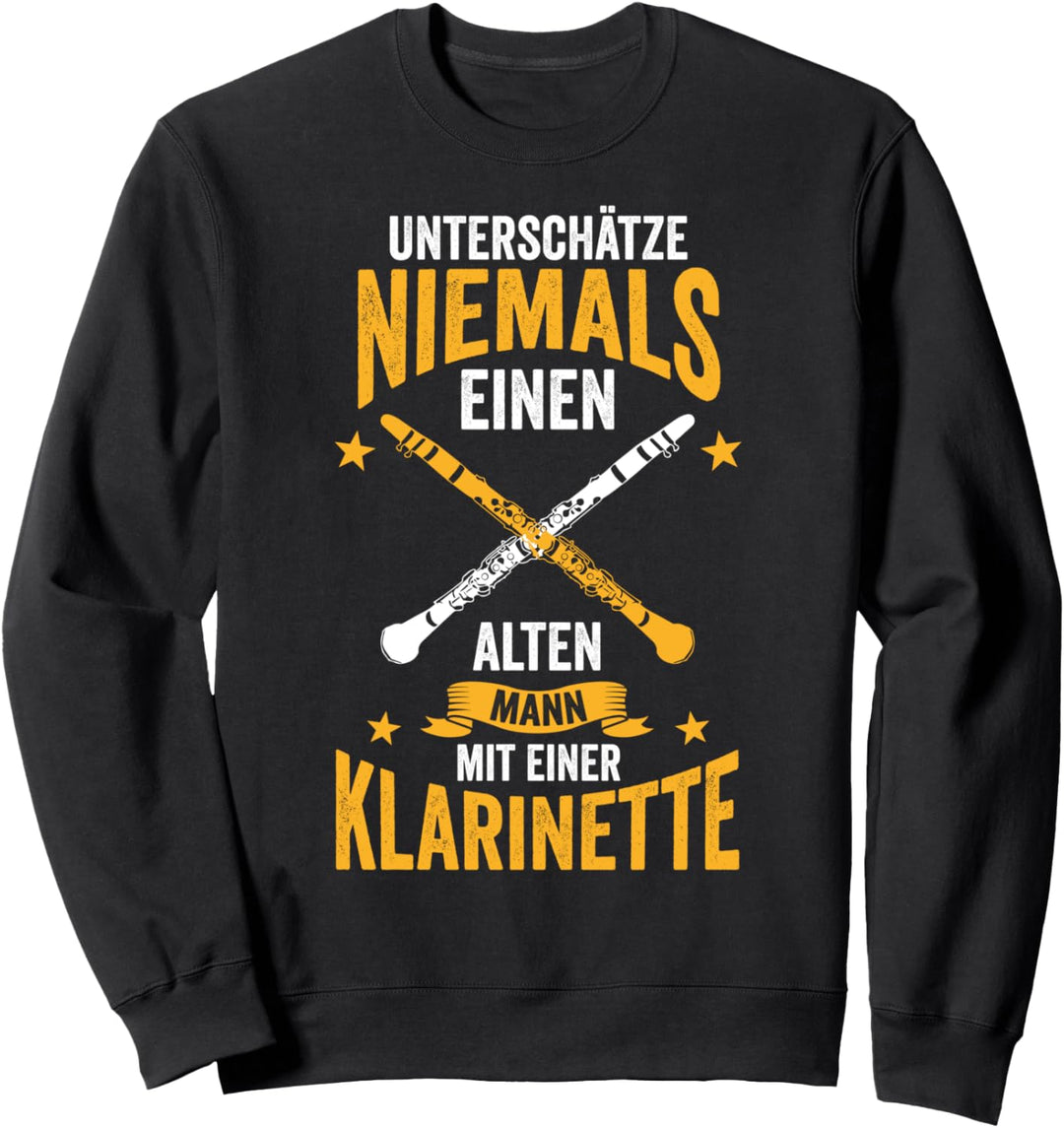 Klarinette Musiker Jazz Blues Band Konzert Sweatshirt