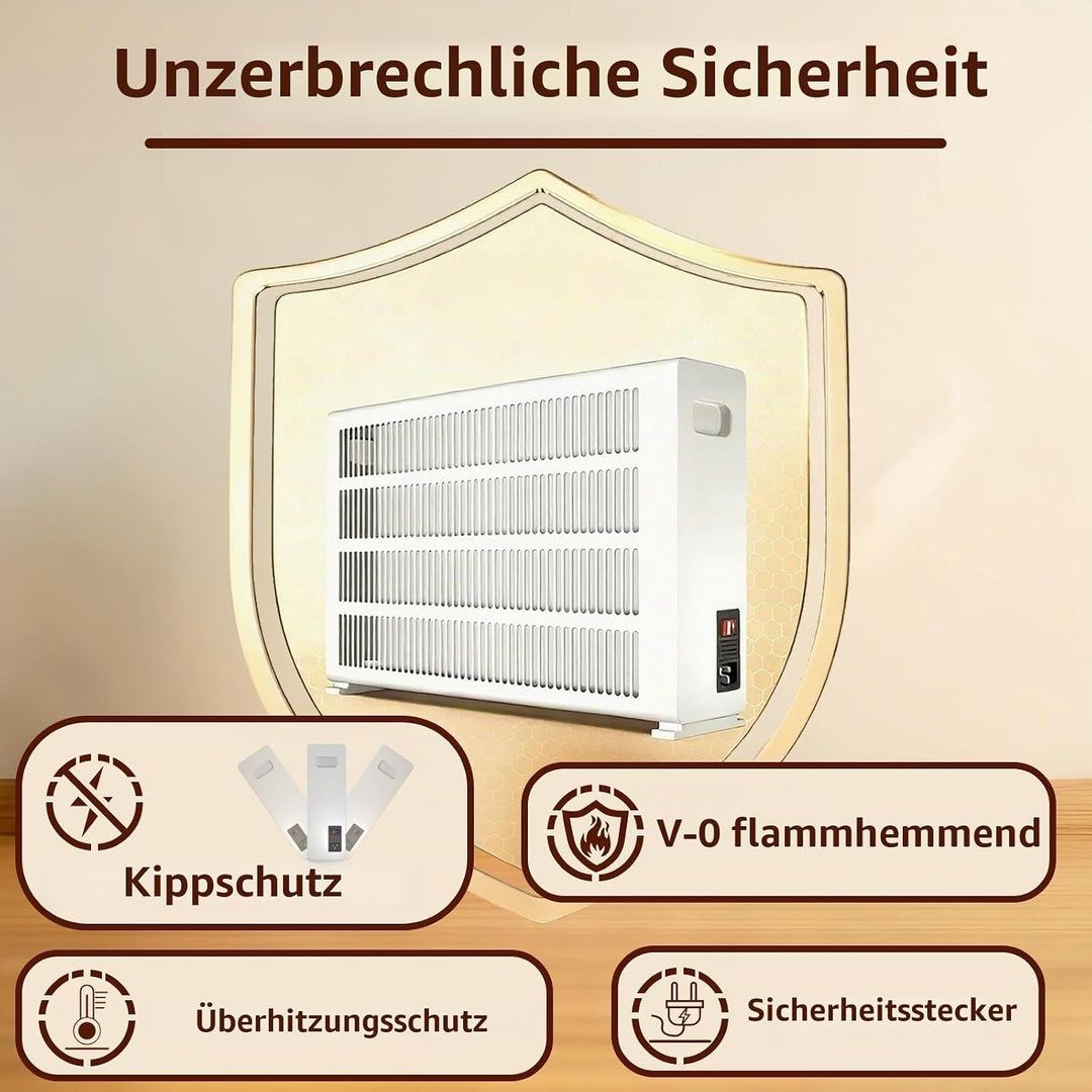 1000W Elektroheizung Standgerät, Electric Heating mit modernem Stil - Elektrisch heizung starke Wärm