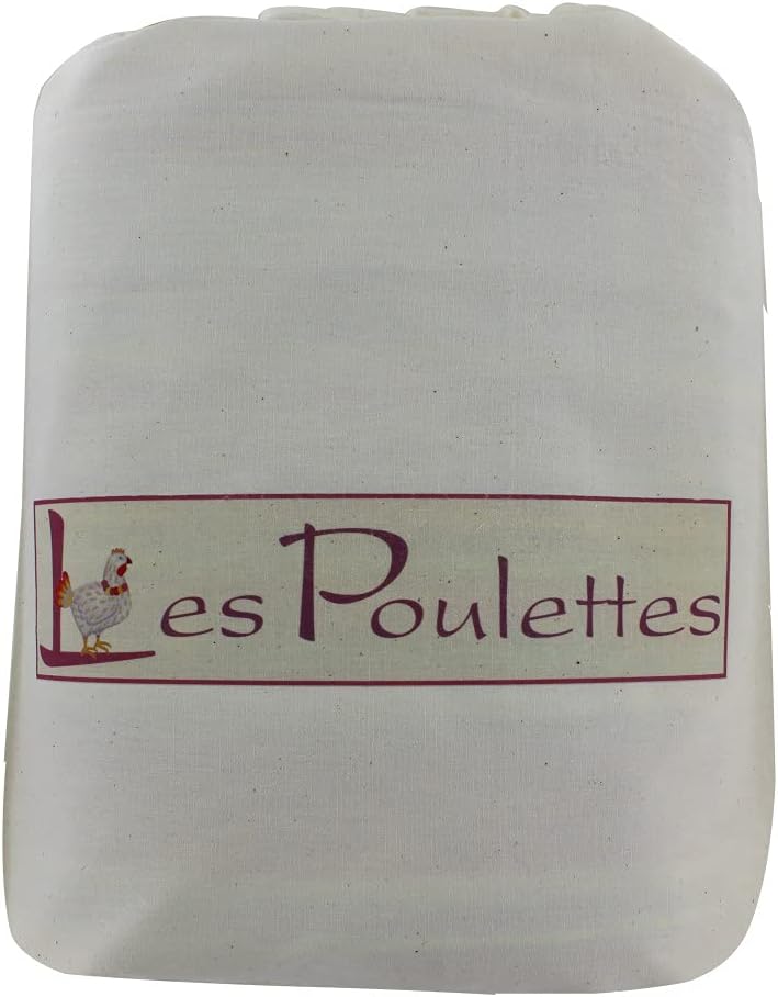 LES POULETTES -Handtuch Cotton Grosse Fouta Hammam oder Strand Kleine Weisse Streifen 150 x 250cm -