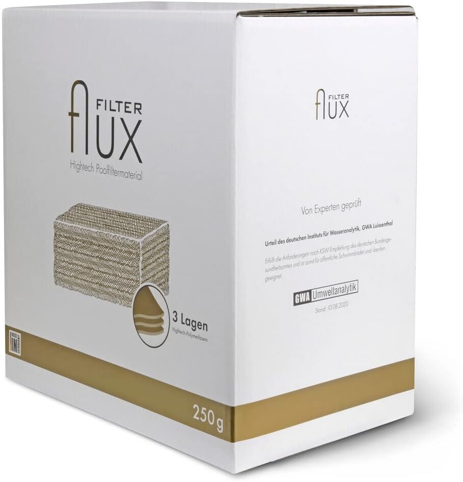 Filter Flux Hightech Poolfiltermaterial Made in Germany - Filtersegmente aus Polymerfasern für Pool