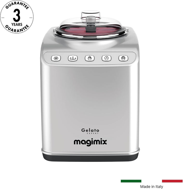 Magimix Eismaschine Gelato Expert mit 180Watt aus Edelstahl, 11680RW