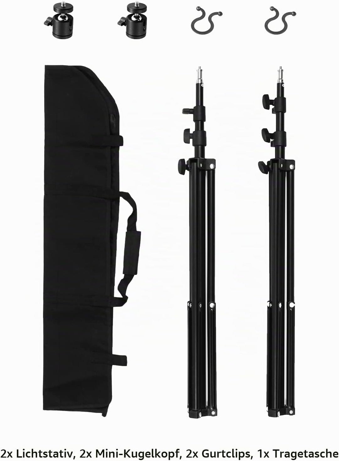 Selens 200cm Lichtstativ Light Stand Kit 2 Stück für HTC Vive VR Spiel Fotografie Produkt, Einstellb