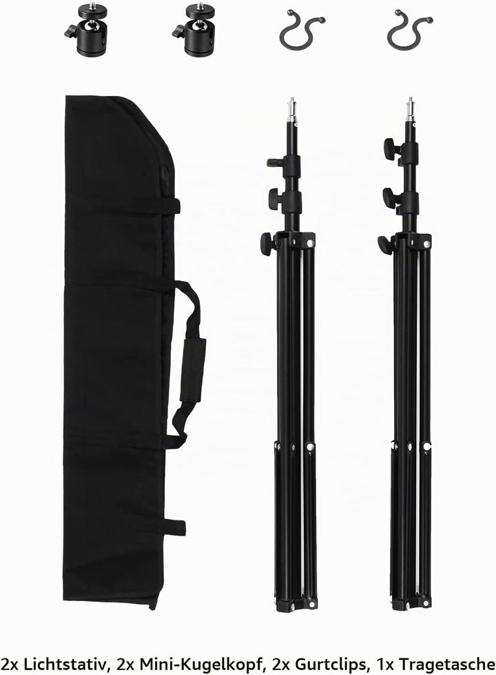 Selens 200cm Lichtstativ Light Stand Kit 2 Stück für HTC Vive VR Spiel Fotografie Produkt, Einstellb