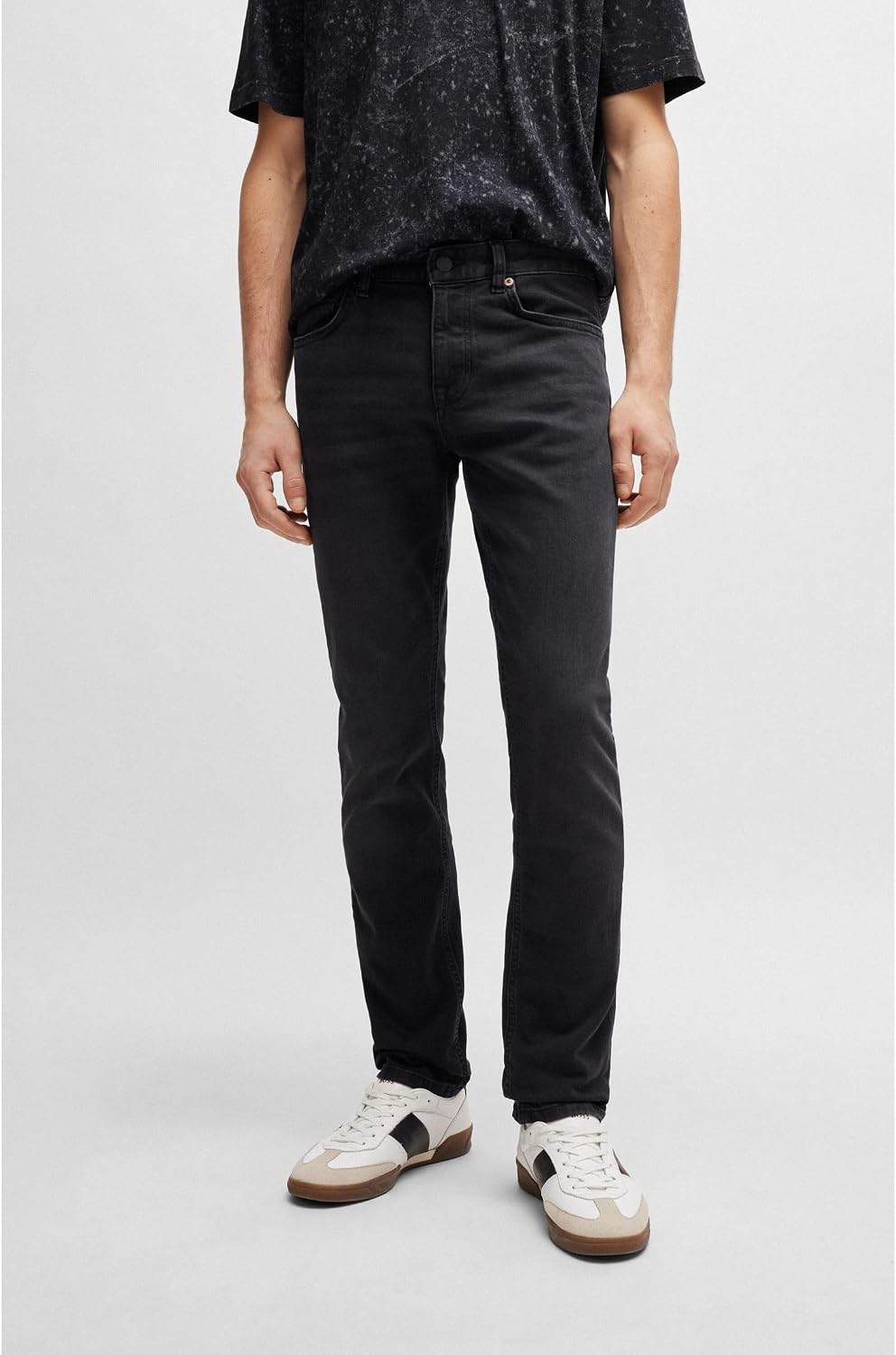 BOSS Herren Delaware BC-L-P Blaue Slim-Fit Jeans aus Super-Stretch-Denim 30W / 32L New - Black008, 3