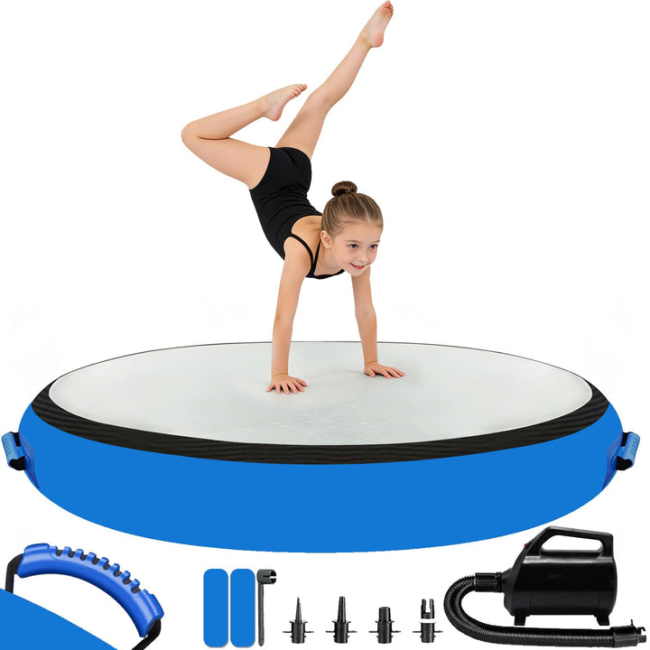 Airspot Air Matte Track 20 cm Höhe, Aufblasbare Gymnastik Tumbling Matten, Gymnastikmatte mit Pumpe,