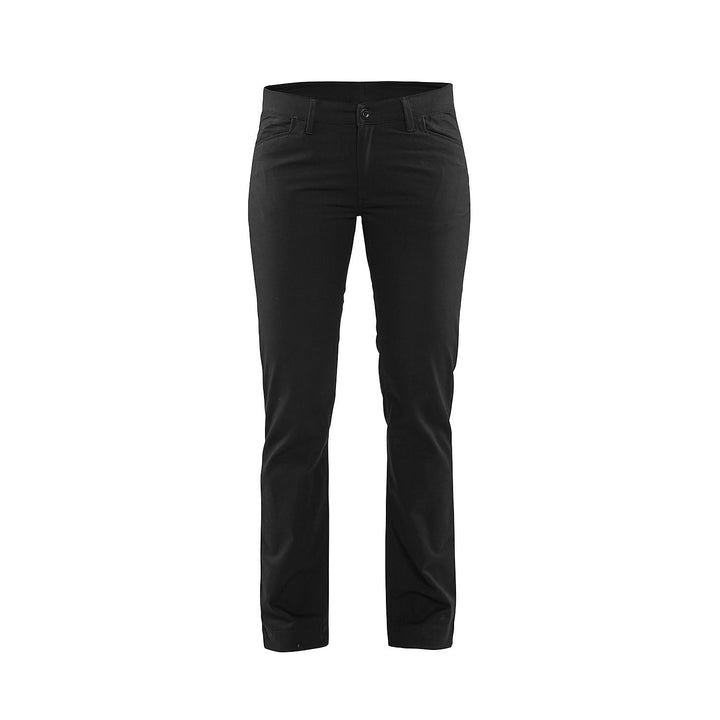 BLAKLADER Damen Chinos mit elastischem Zwei-Wege-Stretch Chinohose, Schwarz, M