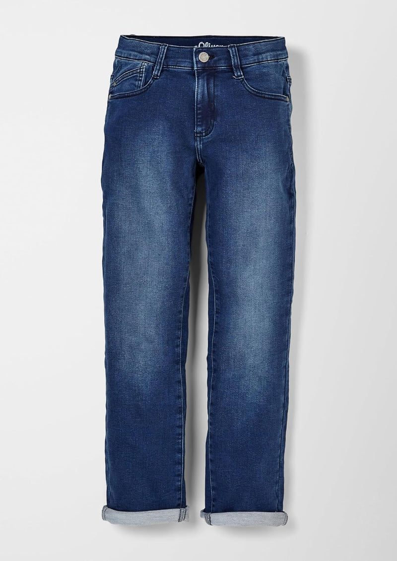 s.Oliver Regular: Denim mit Waschung 134 Slim Blau, 134 Slim Blau